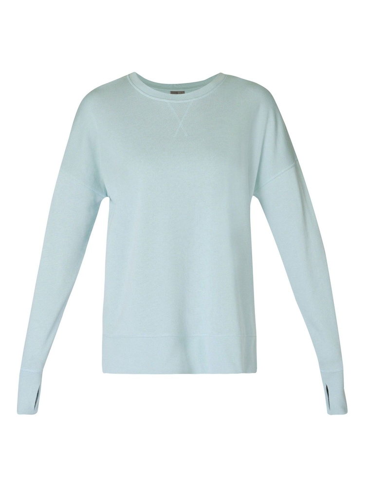 Sweaty Betty Blue After Class Longline Sweatshirt - Image 7 of 7