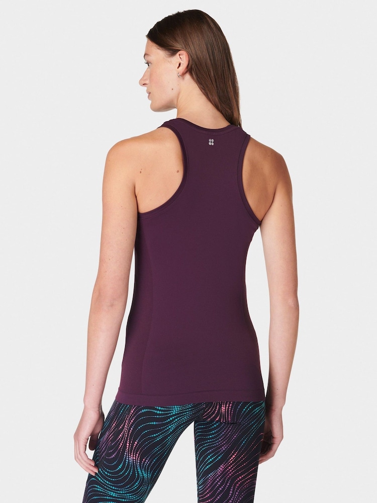 Lila - Sweaty Betty Athlete Nahtloses Workout-Tanktop - Bild 2 von 7