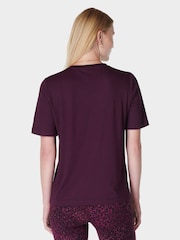 Sweaty Betty Purple Essential Crew Neck T-Shirt - Image 2 of 7
