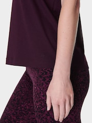 Sweaty Betty Purple Essential Crew Neck T-Shirt - Image 5 of 7