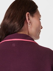 Sweaty Betty Purple Mallow Half Zip Pullover Sweat Top - Image 6 of 8