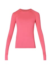 Sweaty Betty Pink Athlete Seamless Workout Long Sleeve Top - Image 7 of 7