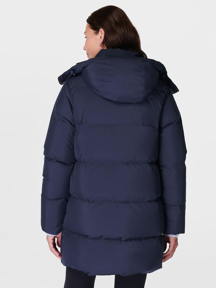 Sweaty Betty Blue Nimbus Mid Puffer Jacket - Image 1 of 9