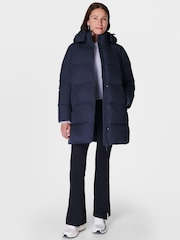 Sweaty Betty Blue Nimbus Mid Puffer Jacket - Image 3 of 9