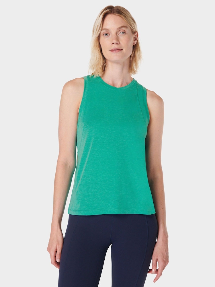 Sweaty Betty Green Soft Flow Studio Tank - Image 2 of 7