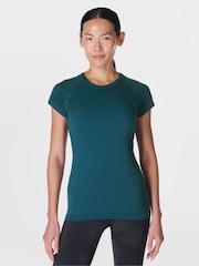 Sweaty Betty Neon Green Athlete Seamless Workout T-Shirt - Image 1 of 7