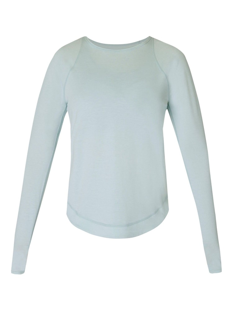 Sweaty Betty Blue Breathe Easy Long Sleeve Top - Image 7 of 7
