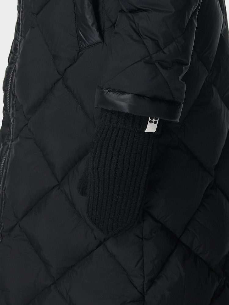 Negro - Guantes tipo mitones de punto Snowfall de Sweaty Betty - Imagen 2 de 2
