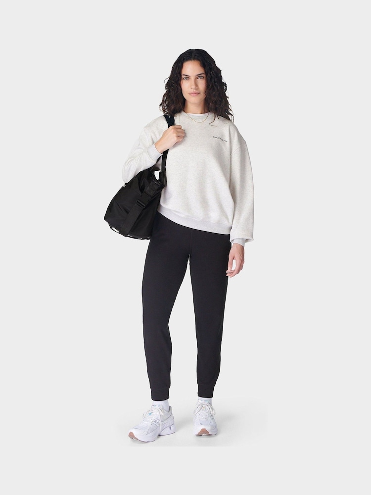 Sweaty Betty Black 29 inch inside seam Luxe Fleece Joggers - Image 3 of 7