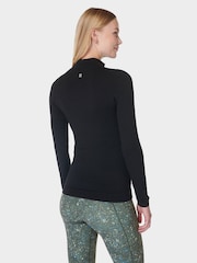 Sweaty Betty Black Mindful Flex Half Zip Long Sleeve Top - Image 2 of 6