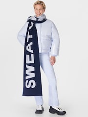 Sweaty Betty Blue Jacquard Scarf - Image 1 of 4