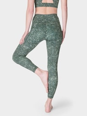 Sweaty Betty Dark Green Full Length Super Soft 7/8 Yoga Leggings - Image 4 of 7