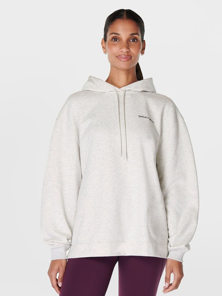 Sweaty Betty Grey Revive Longline Hoodie - Image 1 of 8 Sweaty Betty Grey Revive Longline Hoodie - Image 1 of 8