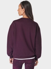 Sweaty Betty Purple Revive Crew Neck Sweatshirt - Image 2 of 6