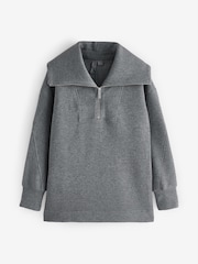 Sweaty Betty Dark Grey Radiant Half Zip Sweatshirt - Image 7 of 8