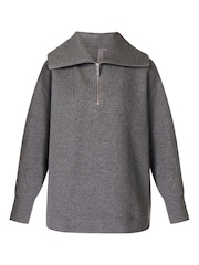 Sweaty Betty Dark Grey Radiant Half Zip Sweatshirt - Image 8 of 8