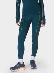 Sweaty Betty Green Full Length Therma Boost 7/8 Running Leggings - Image 3 of 10