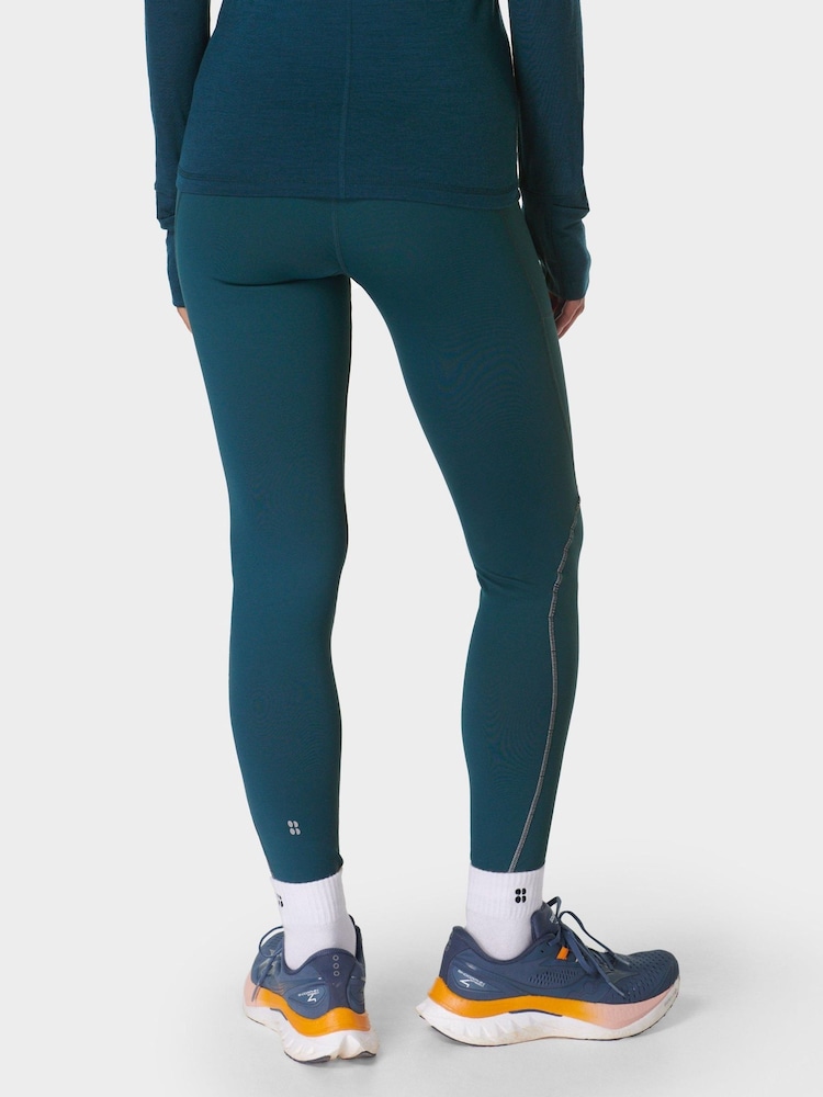 Sweaty Betty Green Full Length Therma Boost 7/8 Running Leggings - Image 4 of 10