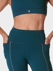 Sweaty Betty Green Full Length Therma Boost 7/8 Running Leggings - Image 8 of 10