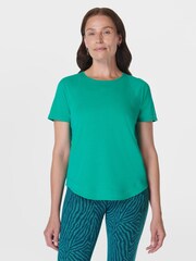 Sweaty Betty Green Breathe Easy T-Shirt - Image 1 of 7