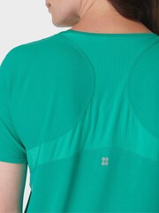 Sweaty Betty Green Breathe Easy T-Shirt - Image 5 of 7