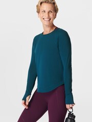 Sweaty Betty Green Breathe Easy Long Sleeve Top - Image 1 of 6