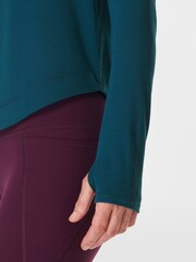 Sweaty Betty Green Breathe Easy Long Sleeve Top - Image 2 of 6