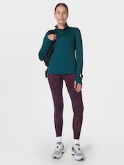 Sweaty Betty Dark Purple Power Workout Leggings - Image 3 of 9