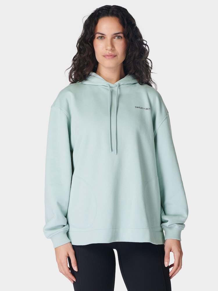 Sweaty Betty Baby Blue Revive Longline Hoodie - Image 1 of 7