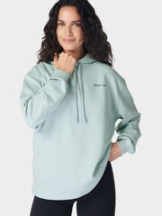 Sweaty Betty Baby Blue Revive Longline Hoodie - Image 4 of 7