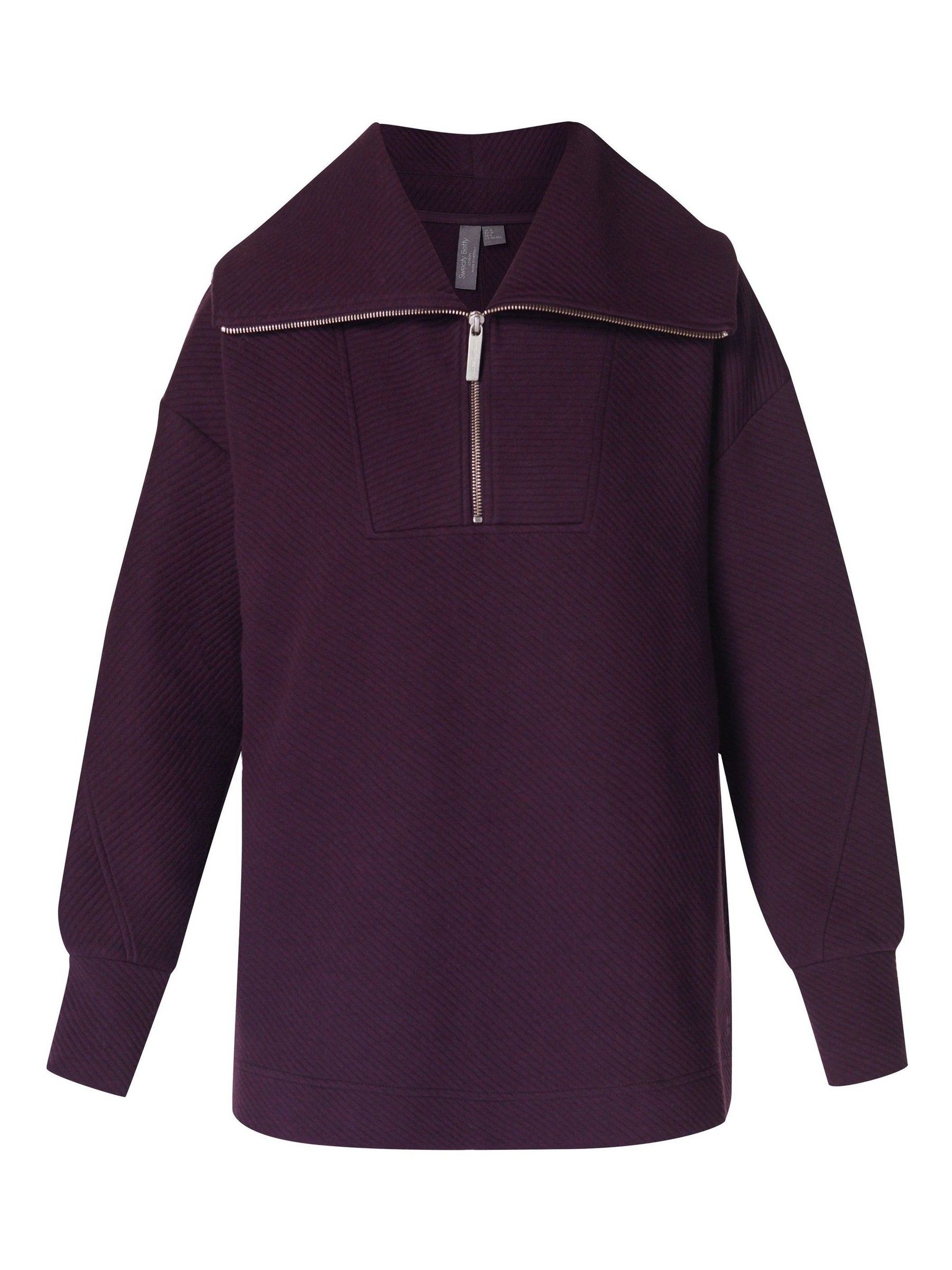 SLY | PIPING VELOUR HALF ZIP スウェット (Tシャツ・カットソー