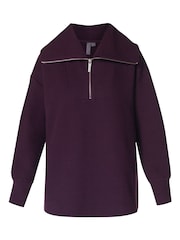 Sweaty Betty Purple Radiant Half Zip Sweatshirt - Image 7 of 7