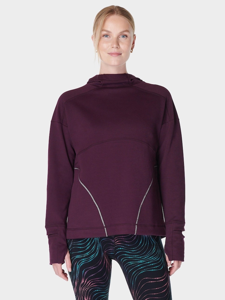Sweaty Betty Purple Tempo Train Hoodie - Image 2 of 8 Sweaty Betty Purple Tempo Train Hoodie - Image 2 of 8
