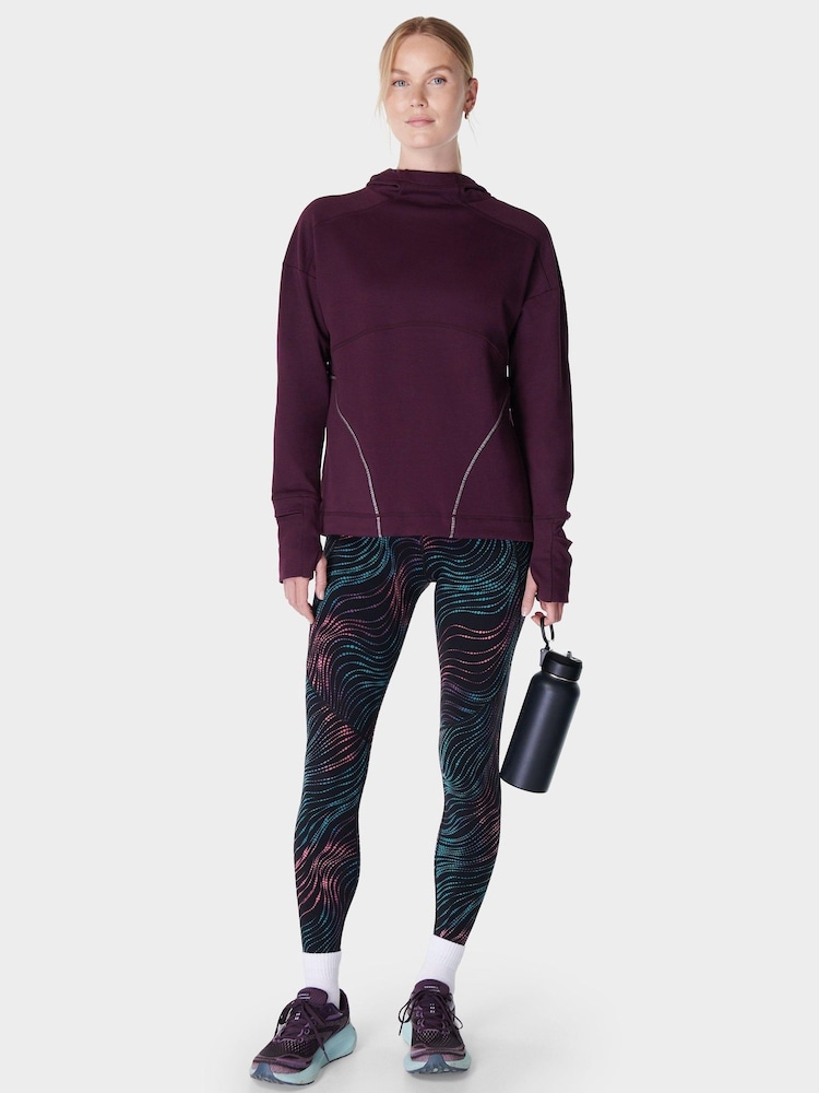 Sweaty Betty Purple Tempo Train Hoodie - Image 4 of 8