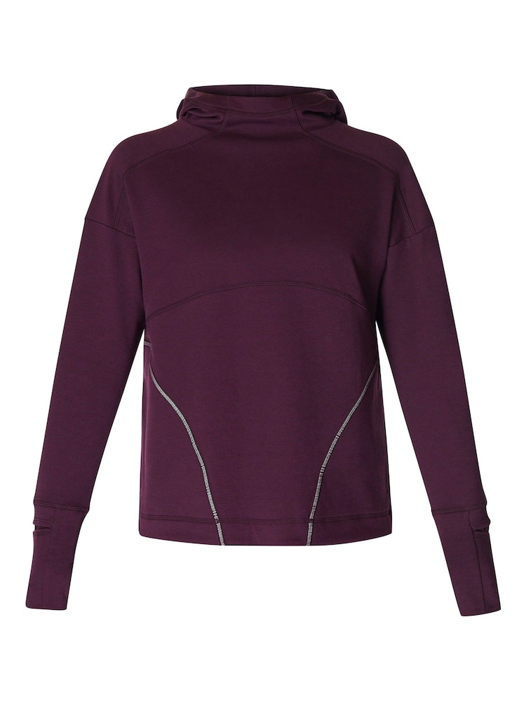Sweaty Betty Purple Tempo Train Hoodie - Image 8 of 8