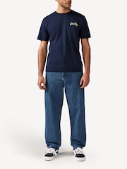Stan Ray Blue OG Logo T-Shirt - Image 3 of 8