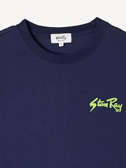 Stan Ray Blue OG Logo T-Shirt - Image 7 of 8
