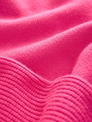 Pink Knitted Bomber Jacket Cardigan - Image 9 of 9