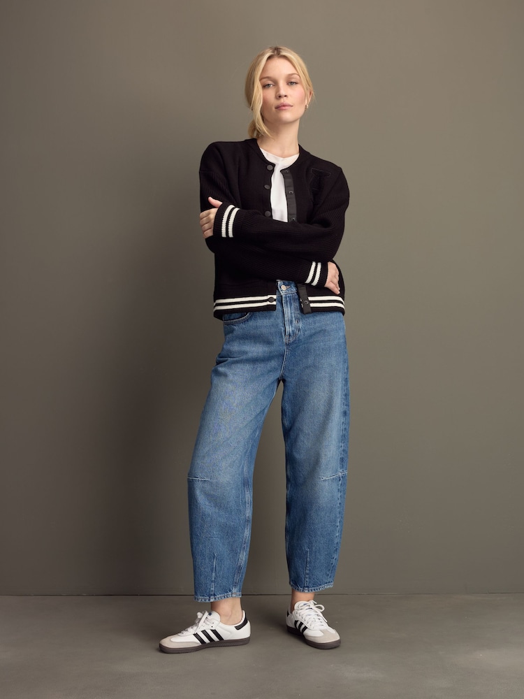 Buy Black Knitted Bomber Jacket Cardigan from Next USA 