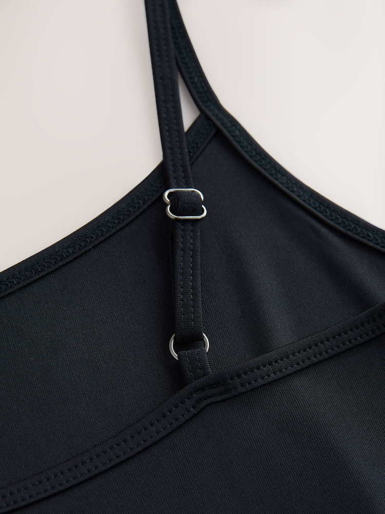 Black Microfibre Comfort Strappy Vest - Image 3 of 3