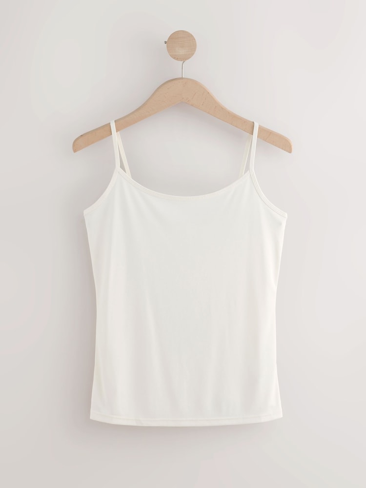 Cream Microfibre Comfort Strappy Vest - Image 1 of 3