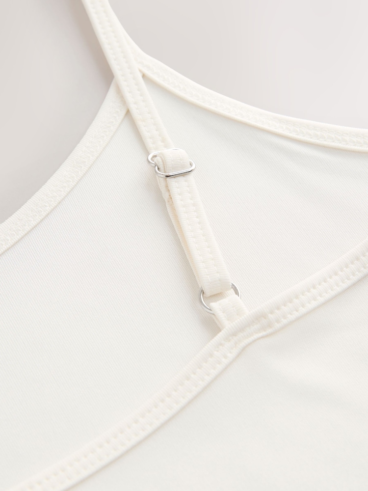 Cream Microfibre Comfort Strappy Vest - Image 3 of 3