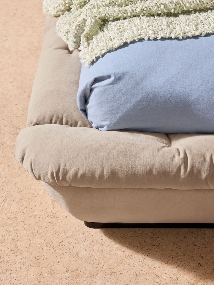 MADE.COM Brushed Plain Natural Stone Aylin Bed - Image 4 of 4 MADE.COM Brushed Plain Natural Stone Aylin Bed - Image 4 of 4