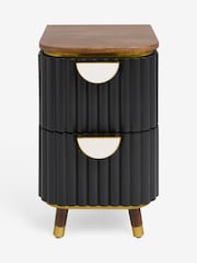 Clarke & Clarke Black Calisto Bedside Table - Image 1 of 3