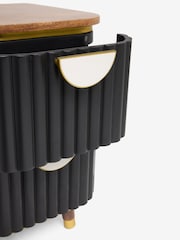 Clarke & Clarke Black Calisto Bedside Table - Image 3 of 3