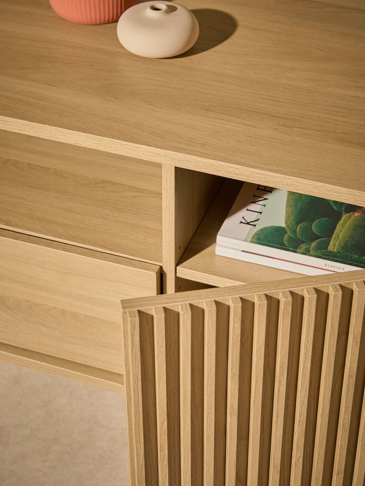 MADE.COM Oak Effect Blaze Corner Up to 50 Inch TV Unit - Image 2 of 5