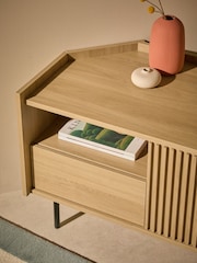 MADE.COM Oak Effect Blaze Corner Up to 50 Inch TV Unit - Image 3 of 5