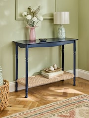 Nina Campbell Navy Alder Console Table - Image 1 of 5
