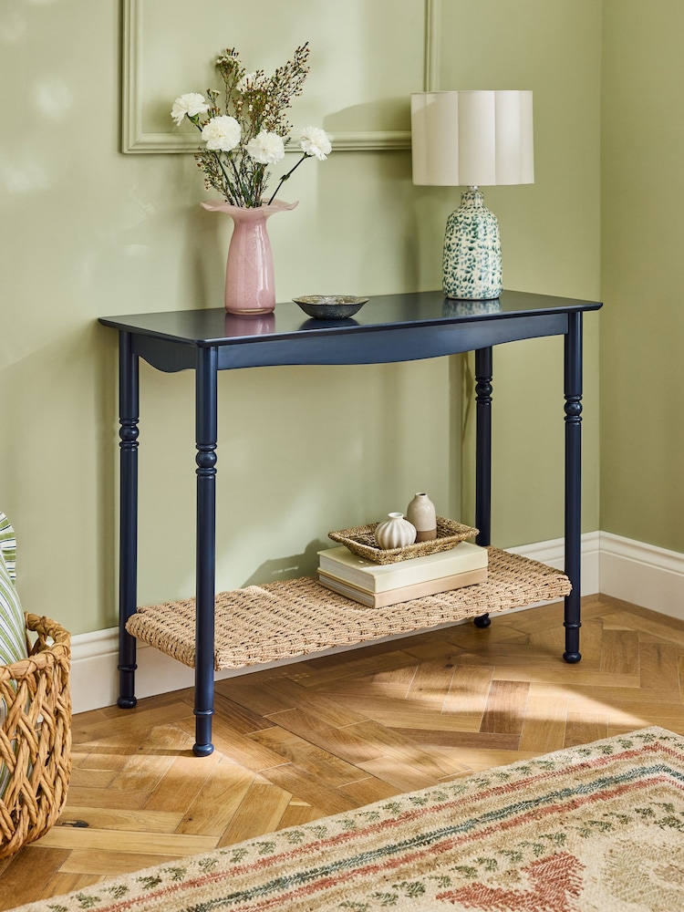 Nina Campbell Navy Alder Console Table - Image 1 of 5