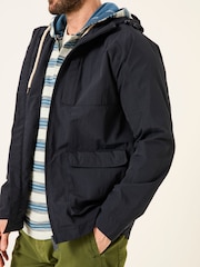 FatFace Navy Waterproof Lightweight Jacket - Image 3 of 9